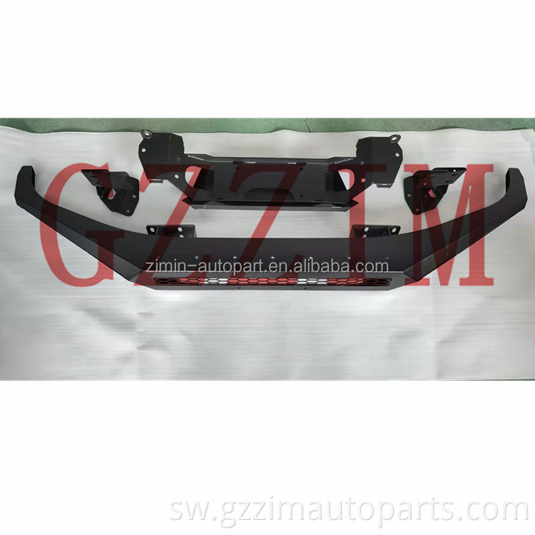 Black Stainless Steel Front & Rear Bumper Front& Rear Lip r Tundra 2014+